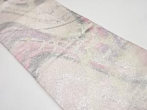 佐賀錦 流水に鶴模様織り出し 袋帯